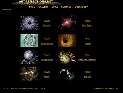 Digital Art gallery screenshot de referencia de pagina